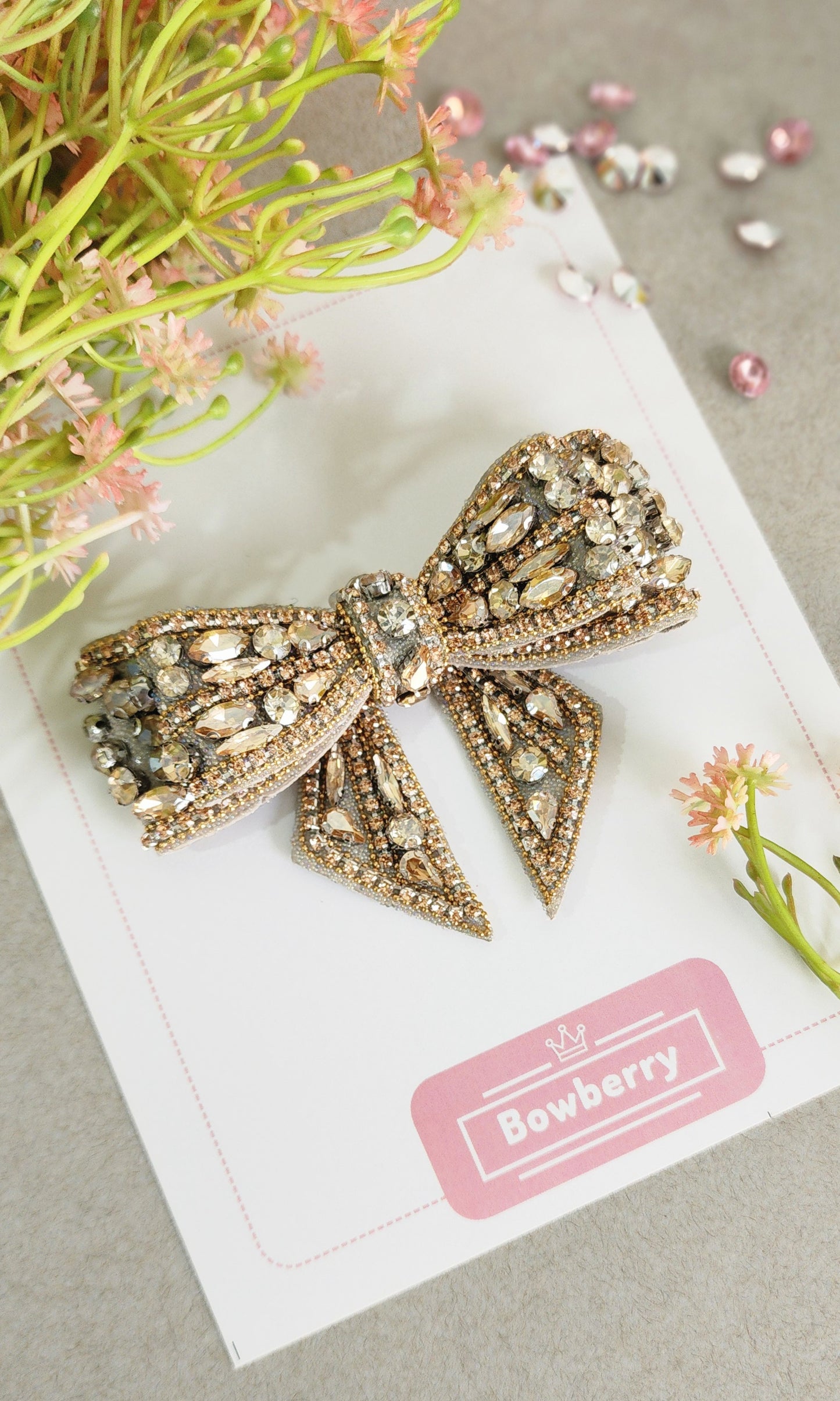 Sophia Embellished Bow Clip