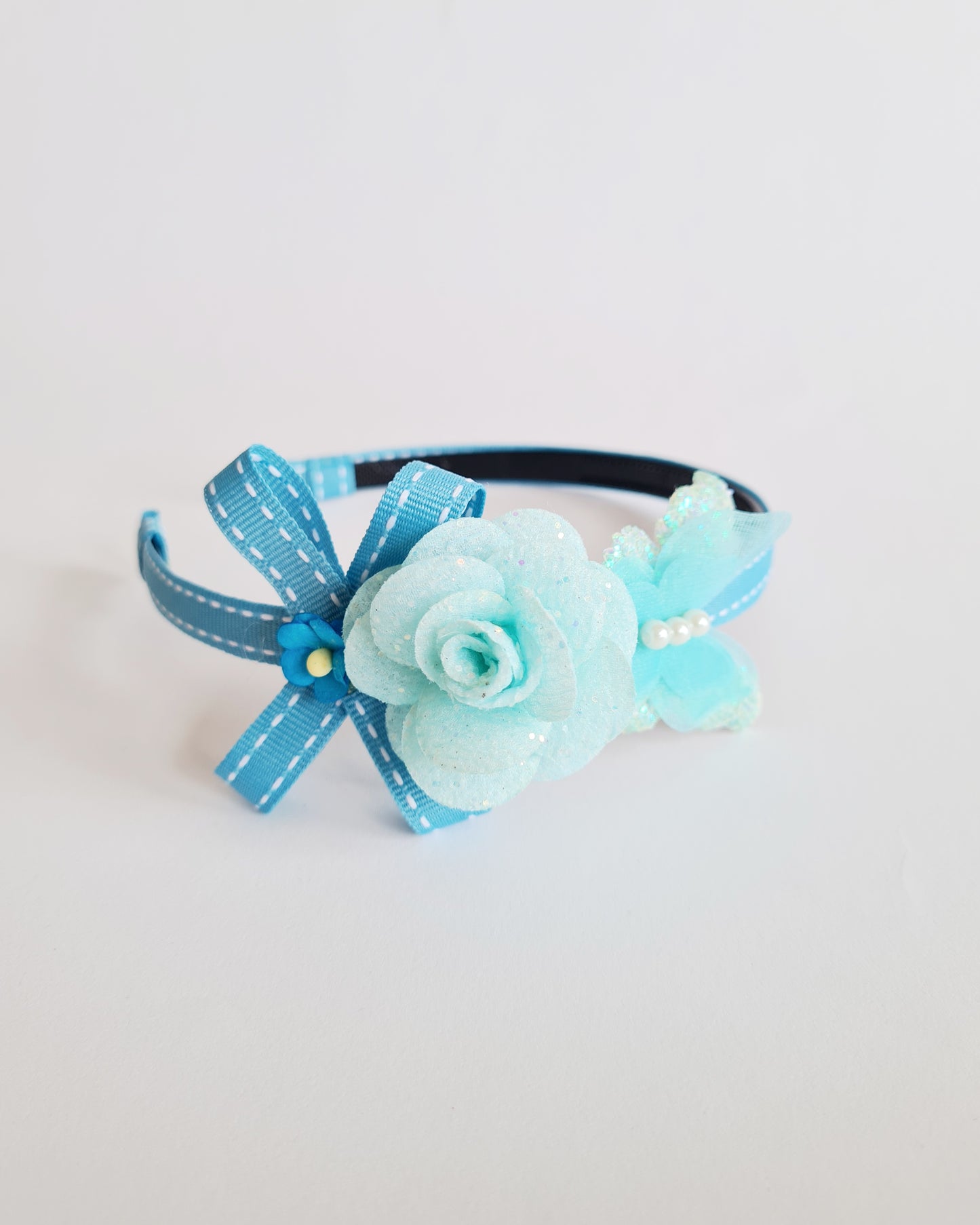Blue Rosy hairband