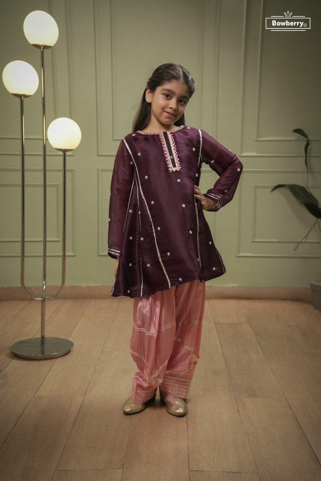 Purple plum gota set