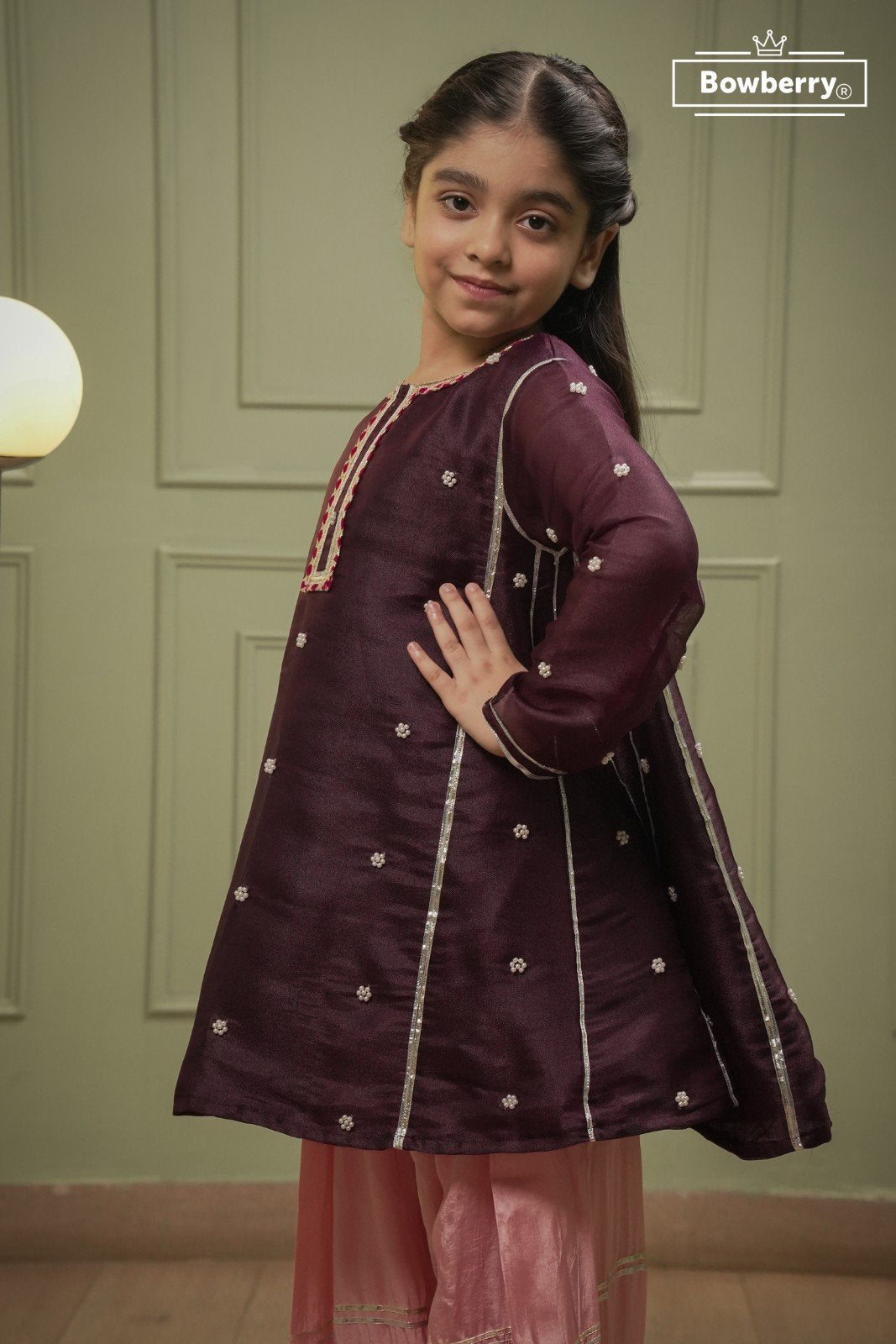 Purple plum gota set