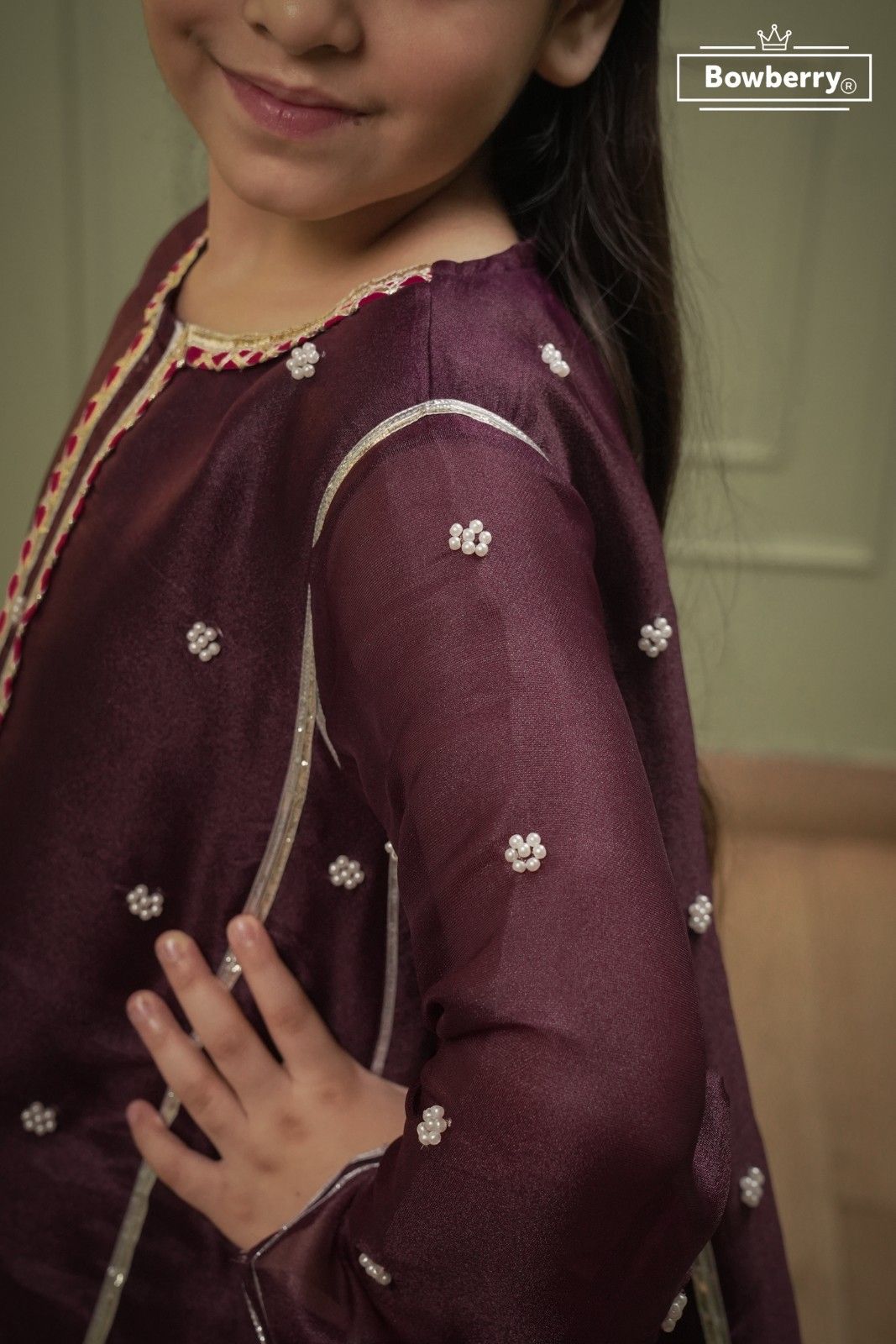Purple plum gota set