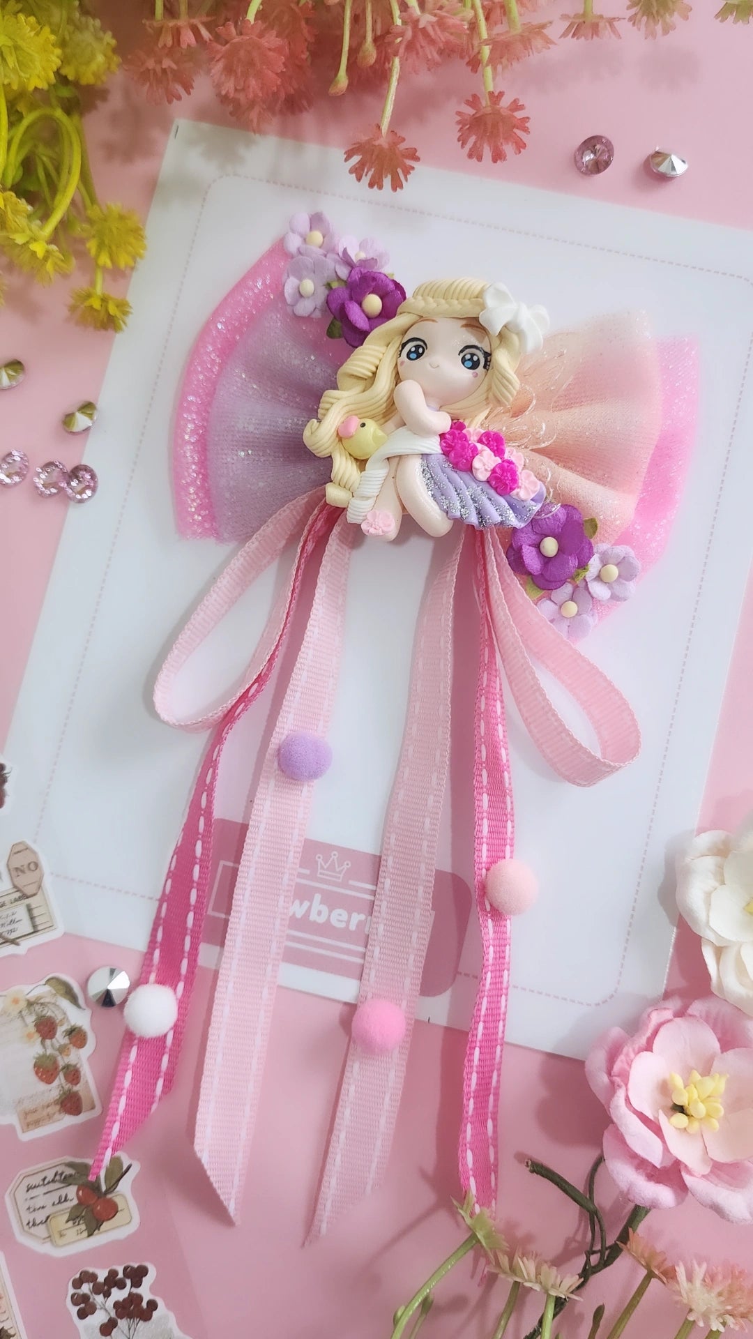 Flora Fairy Bow Clip