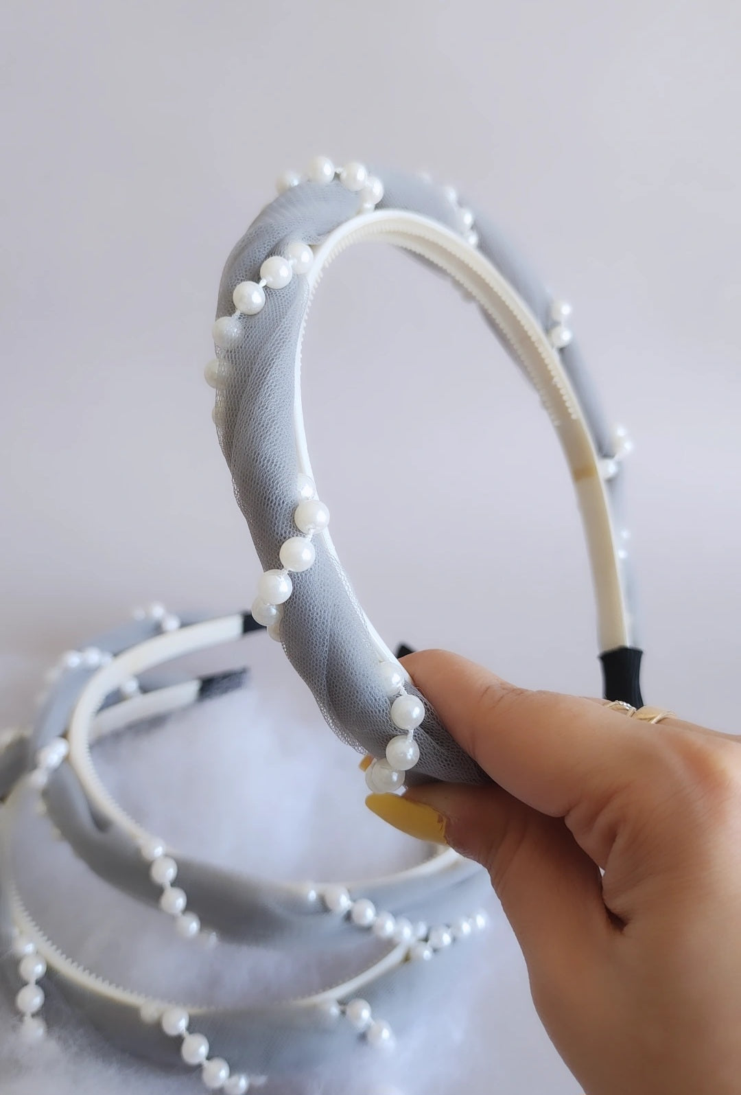 Wintry Pearled Hairband