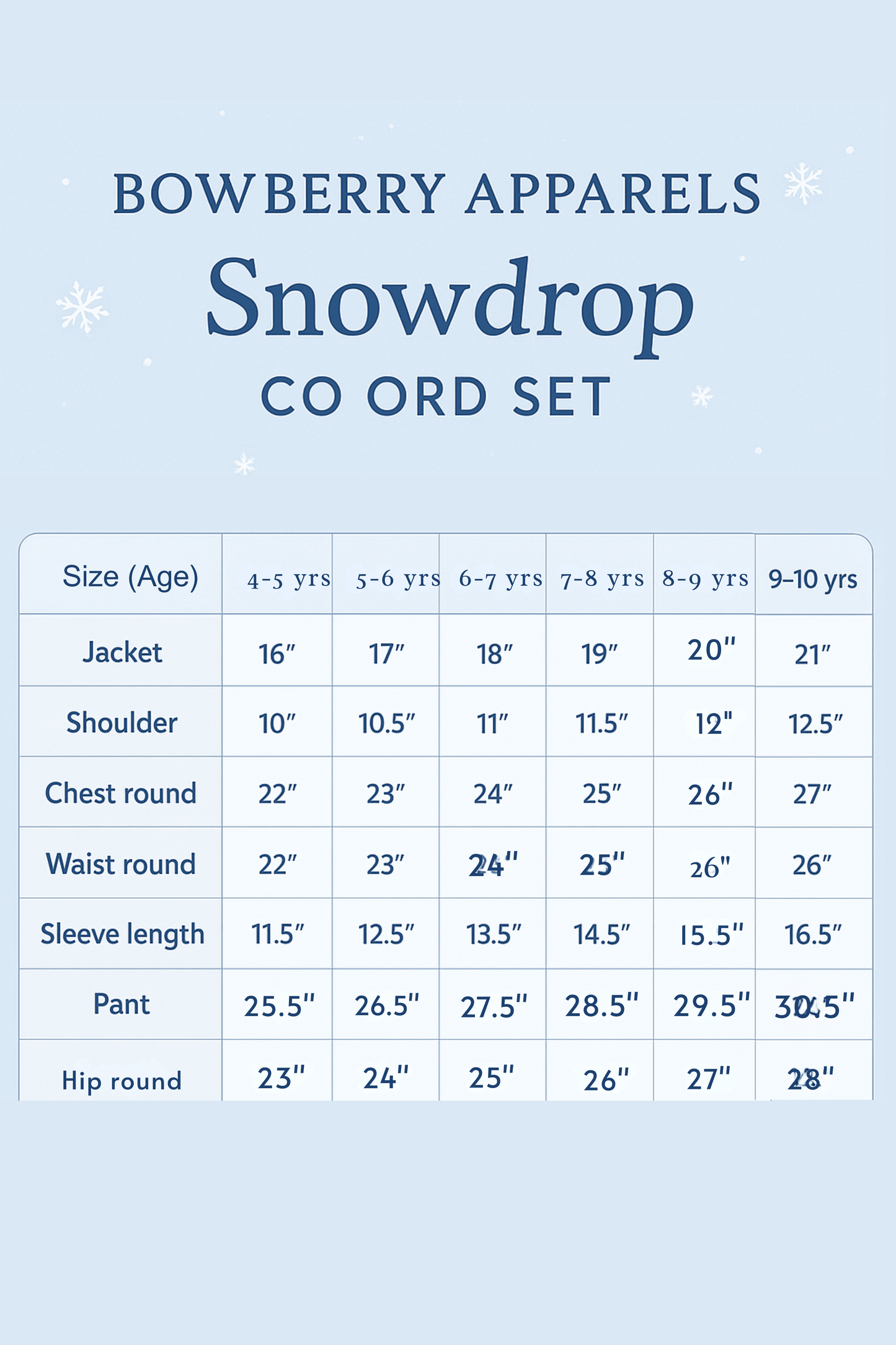 Snowdrop denim set