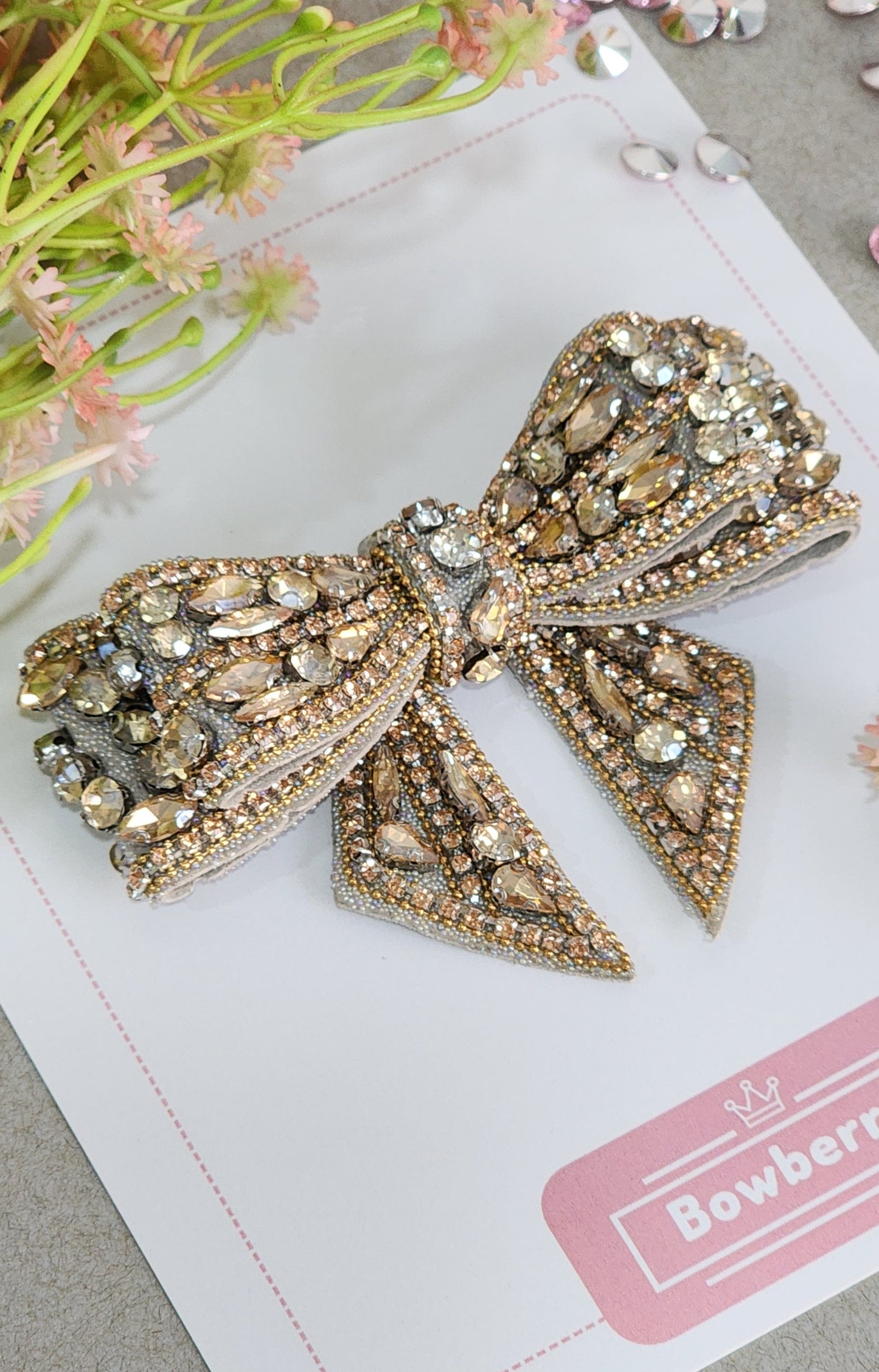 Sophia Embellished Bow Clip