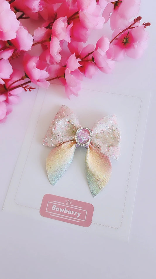 Unicorn Tailed bow clip